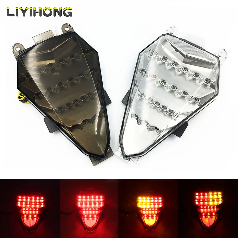 Motorcycle Integrated Tail Light LED Brake Rear Stop Light For Yamaha YZF R6 YZF-R6 2008-2016 Cafe Racer Turn Signal Lamp light