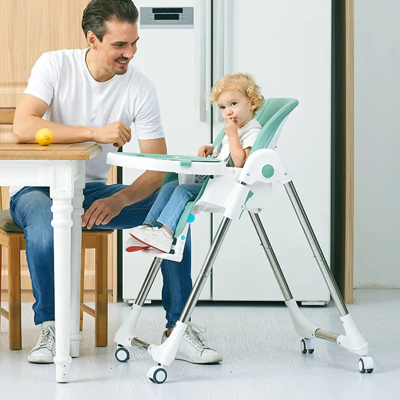 Chaise de salle à manger pliable multifonctionnelle pour bébé, chaise haute d'alimentation pour tout-petits, siège de salle à manger portable pour enfants, construction durable