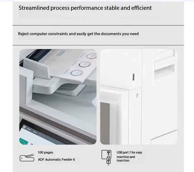 For 78528dn Printer Large Office Commercial A3A4 Color Laser Network Double-sided Copier Scanning All-in-one Multifunctional