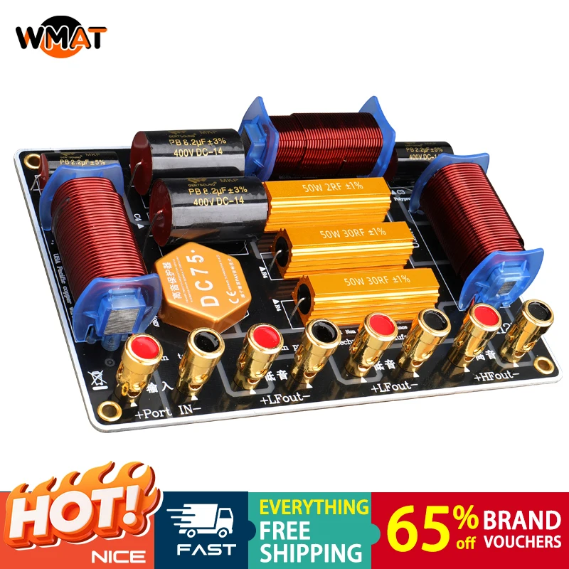 

1125/two Way Crossover 1300W High Power for Stage Single 12-15" Woofer & 44-51mm Tweeter 2100Hz Crossover Point