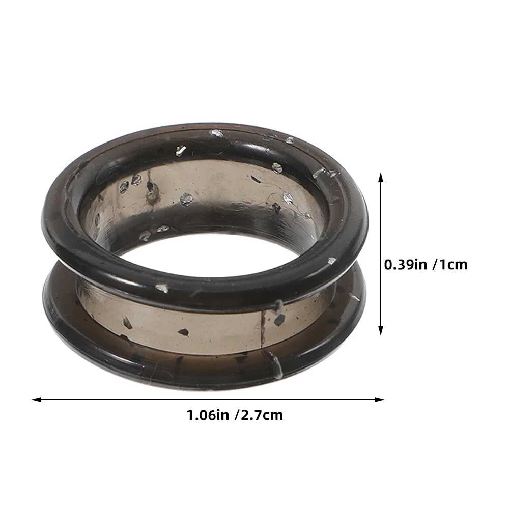 20 Pcs Hairdressing Scissors Ring Finger Protector Thumb Grooming Shear Inserts Silica Gel Cutting