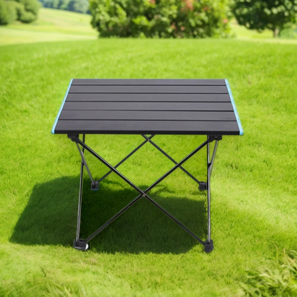 Outdoor Folding Table Portable Storage Egg Roll Table Camping Desk Easy To Install Ultralight Aluminum Alloy Picnic Tables