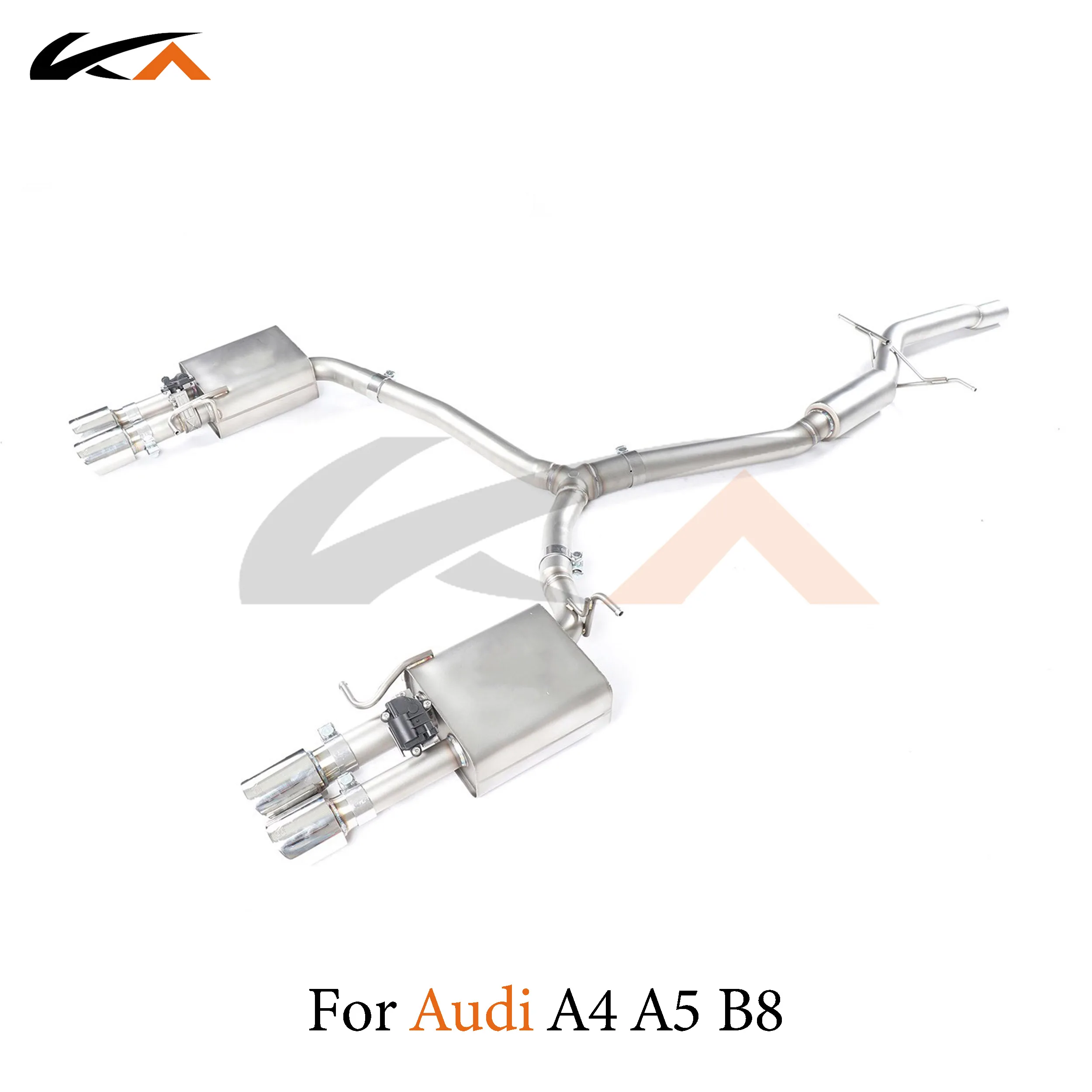 

KA Tuning exhaust system stainless steel catback for Audi A4 B8 1.8T 2.0T performance auto parts muffler valve car accessories