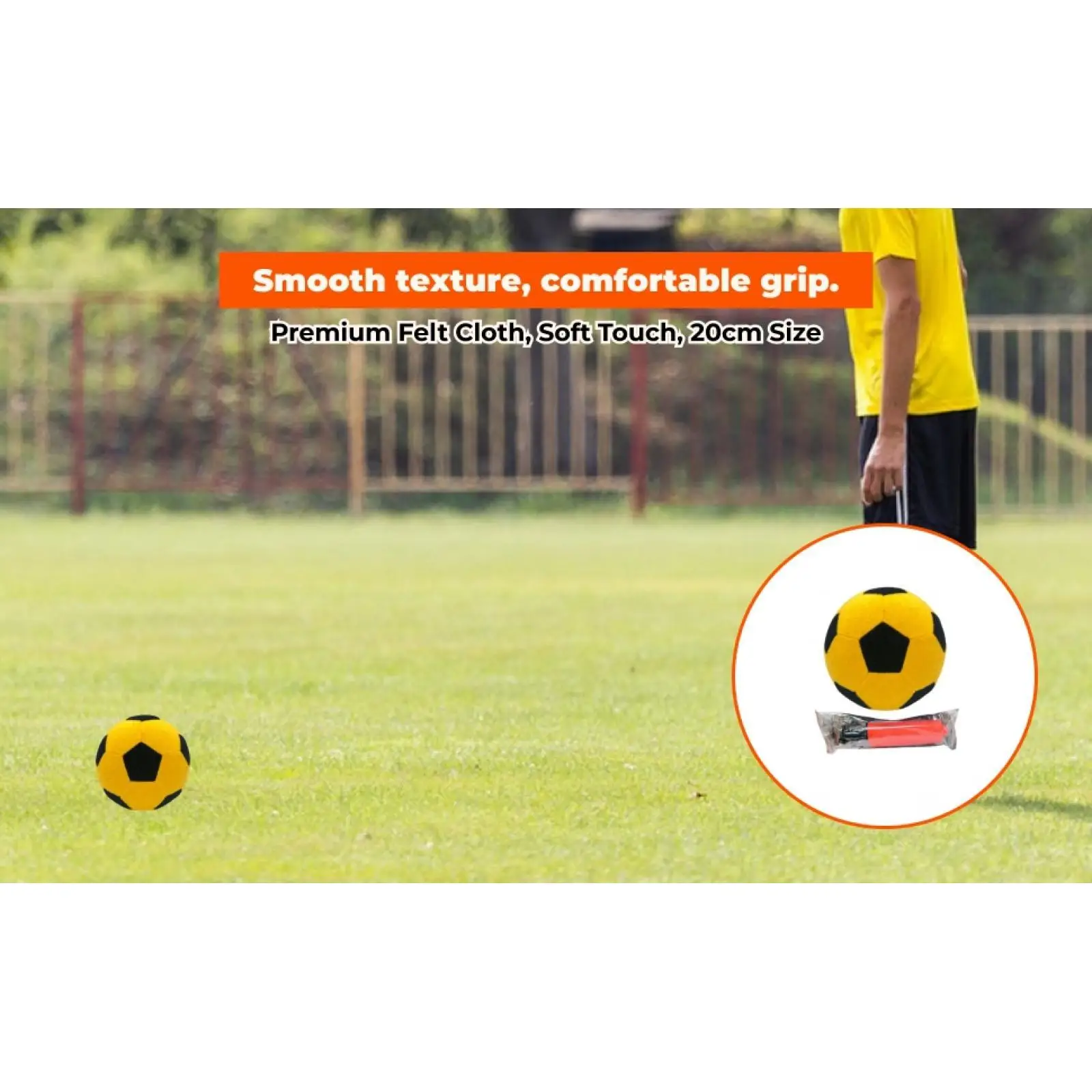 Aufblasbarer Filz-Fußball, Standardgröße 4, Übungssport, stabiles Spiel, klebriger Fußball für Club, Outdoor-Training, Geschenk, Teamspiel
