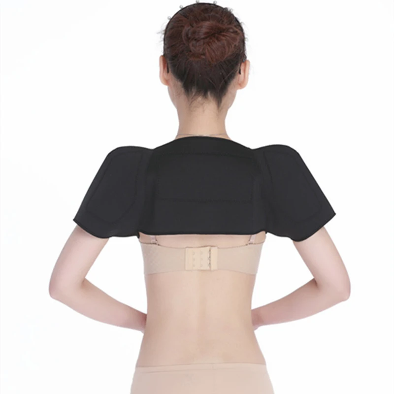 

Double Shoulder Brace Self-Heating Shoulder Support Wrap Pain Relief Arthritis Neoprene Back Shoulder Pad Protector