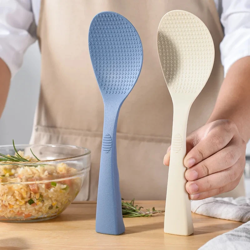 

ntegrated Silicone Rice Spoon Heat Resistant Non Stick Rice Cooker Spoon Household Kitchen Utensils