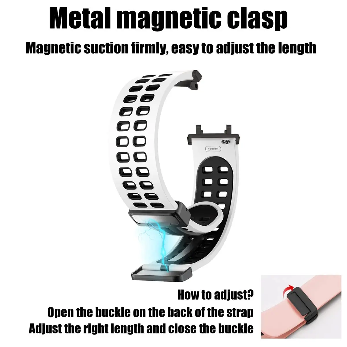 Магнитный ремешок, совместимый с Amazfit T-Rex 2 Band, мягкий силиконовый ремешок, дышащие сменные спортивные ремешки с магнитной пряжкой