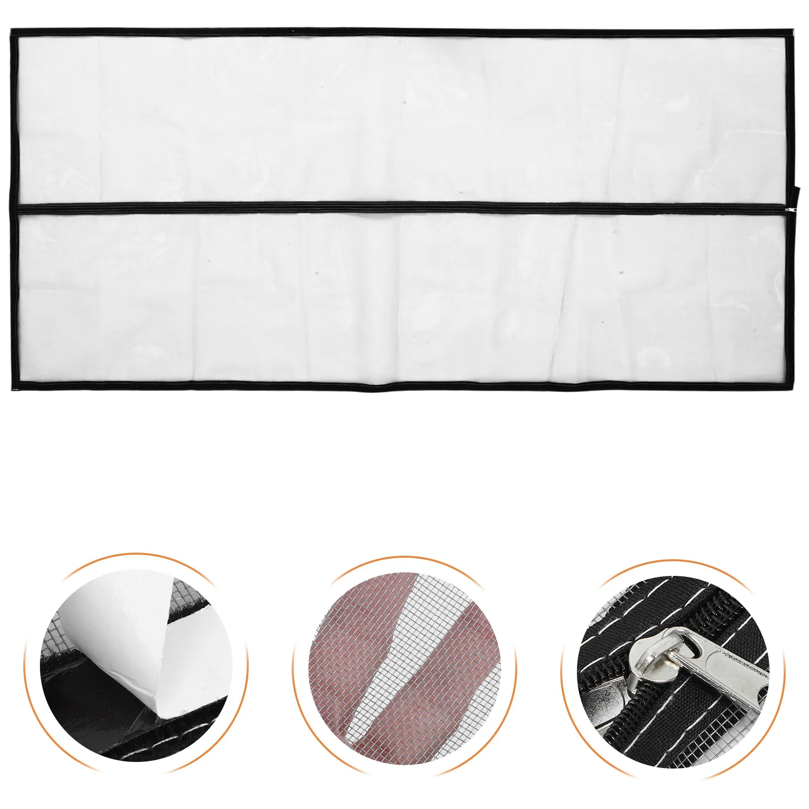 Cat Screen Door Zipper Type for Dogs Small Animals Heavy Duty Mesh Ventilation Escape Proof Easy to Use L Cat Screen Door