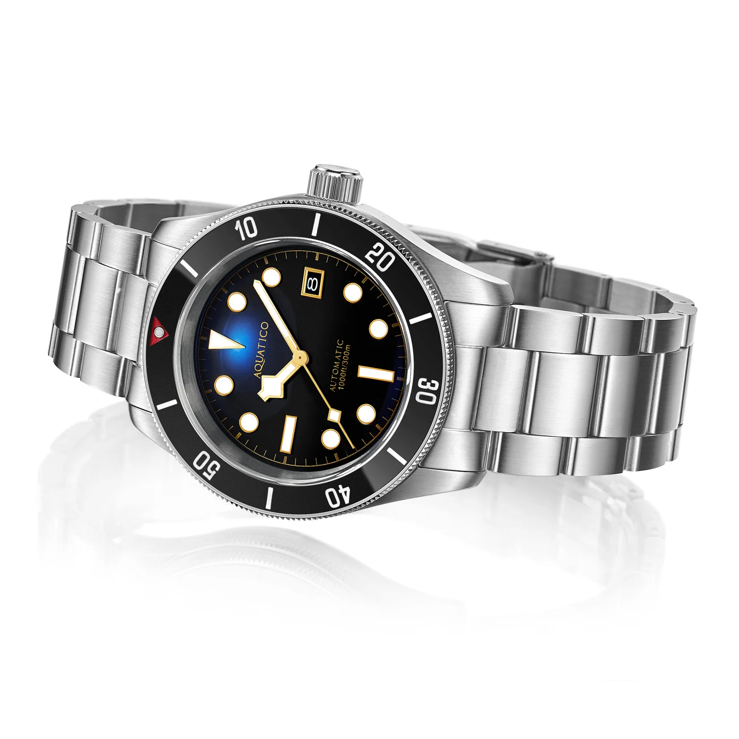 Aquatico Sea Star Black Dial Ceramic Bezel (NH35 DATE)