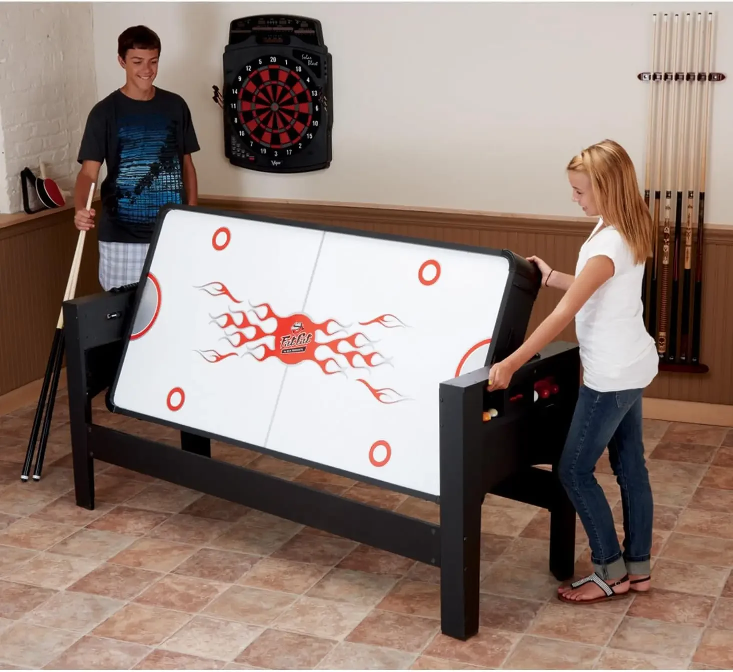 PRODUCTS Original 3-in-1, 6-Foot Flip Game Table (Air Hockey, Billiards and Table Tennis)