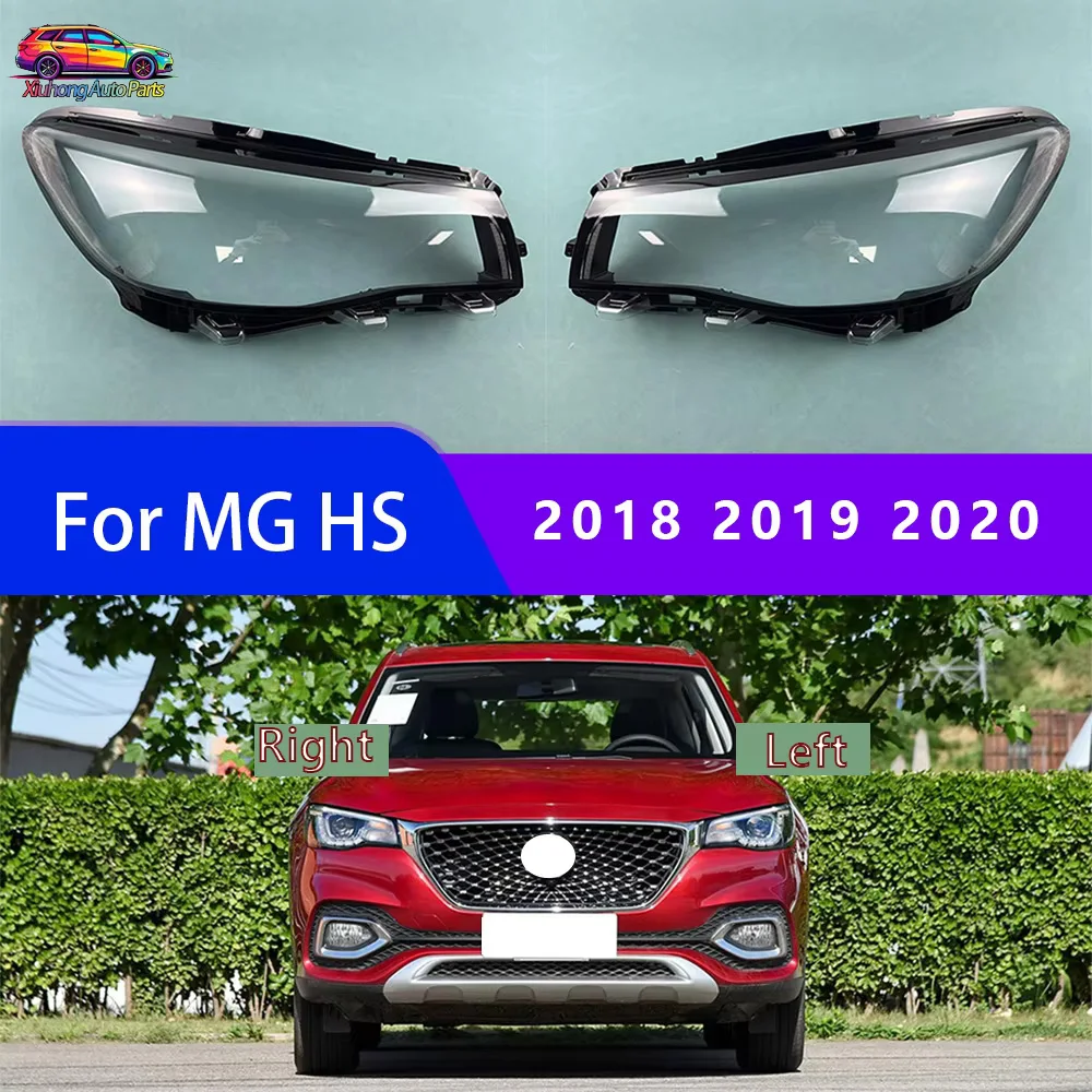 For MG HS 2018 2019 2020 Car Accessories Transparent Headlight Shade Cover Lampshade Case Headlamp Shell Lens Plexiglass