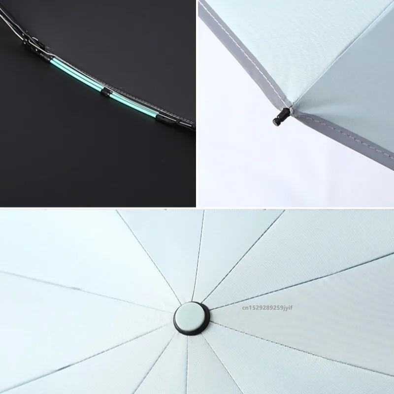 Men Women Umbrella Fully Automatic Reverse Folding Umbrella with Windproof Reflective Stripe UV Umbrellas