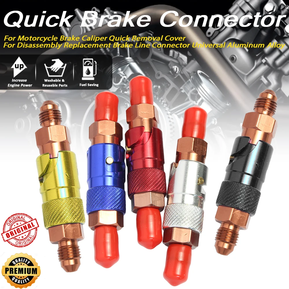 

Quick Release Brake Line Connector for Motorcycles, High Performance Aluminum Alloy Caliper Removal Tool, 100% New
