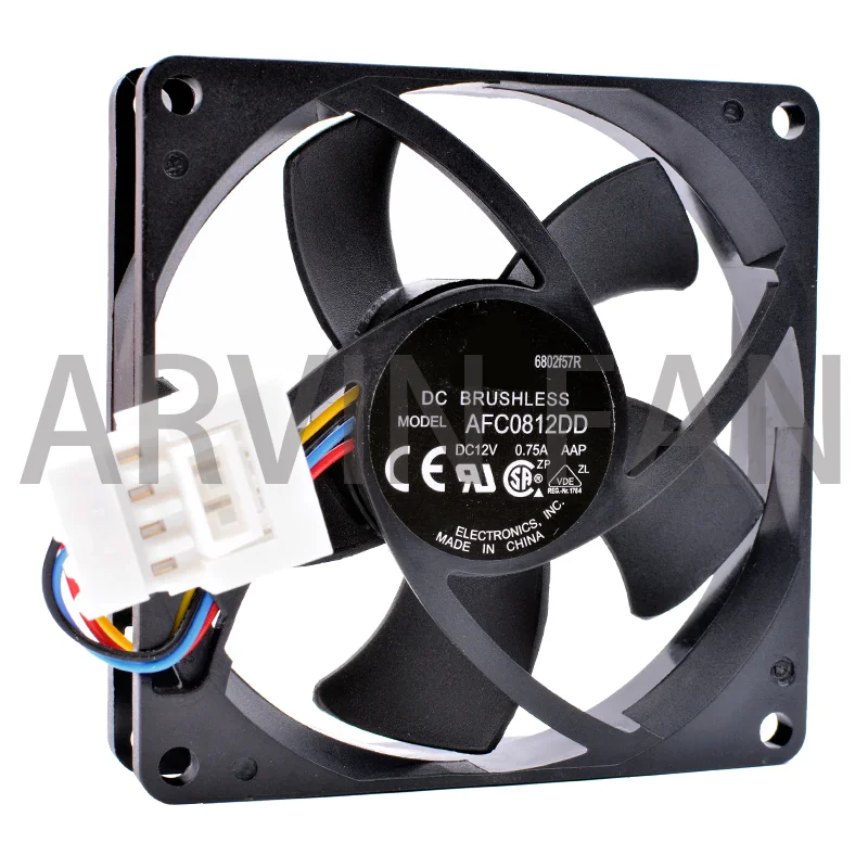 Ventilateur de refroidissement AFC0812esse, 8cm, 80mm, 8020 DC, 12V, 0,75 A, grand volume d'air, serveur, tout neuf, original