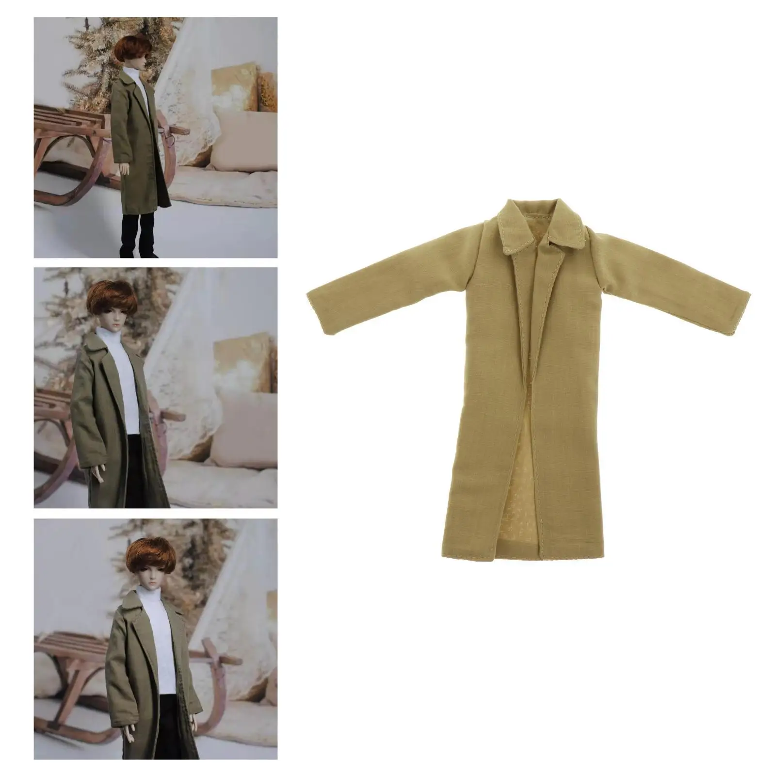 Menino boneca manga comprida casual lapela trench coat jaqueta corta-vento slim fit