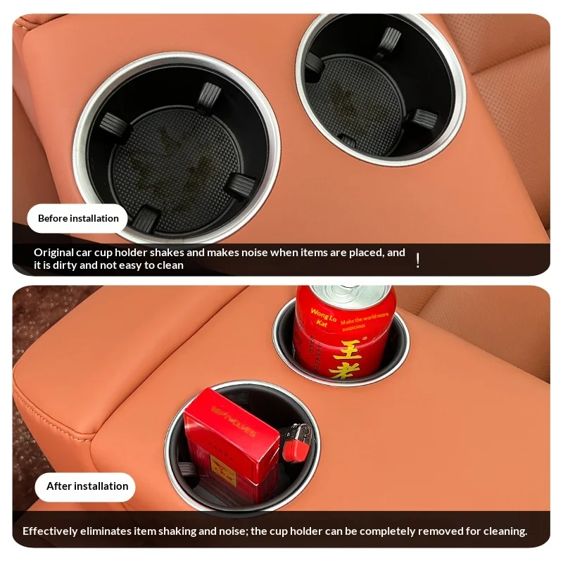 Suitable for 2022-24 Li Auto L6, L7 cup covers, L8 L9 rear seat limit cup holders, MEGA drink cup holders - view 4
