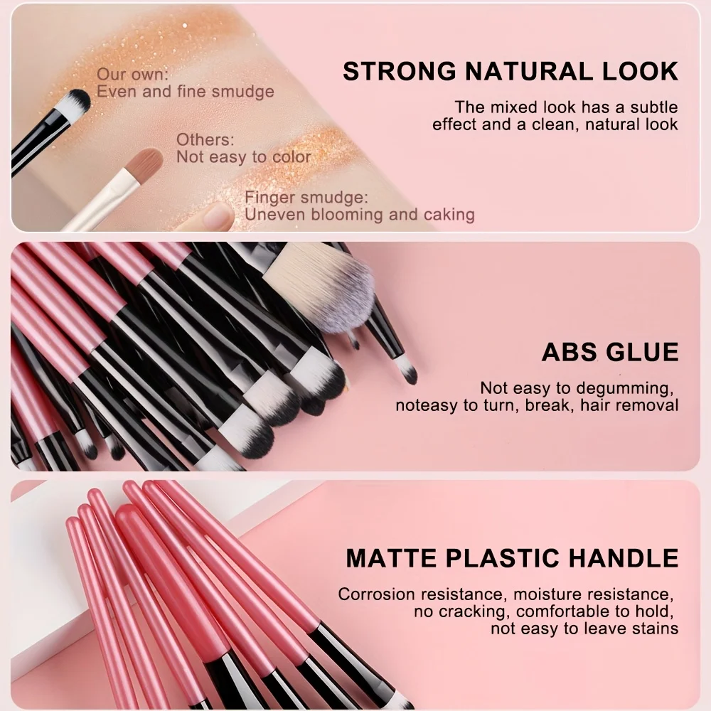 مجموعة فرش مكياج مكونة من 40 قطعة، مجموعة فرش مكياج لظلال العيون، أداة تجميل ناعمة ورقيقة احترافية لكريم الأساس وأحمر الخدود وكحل الوجه