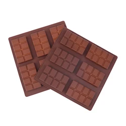 Rectangle Silicone Mold DIY Chocolate Candy Bar Break Apart Protein Engery Mould Wax Melt Fat Bomb Snack Kitchen Baking Tools