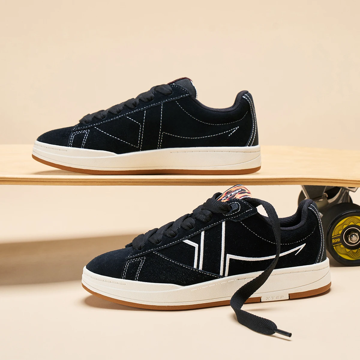 Xtep Jiaoban Skateboarding Shoes For Women 2024 Autumm Comfortable Sports Shoes Jogging Fashion Comfort Sneakers 876318310024