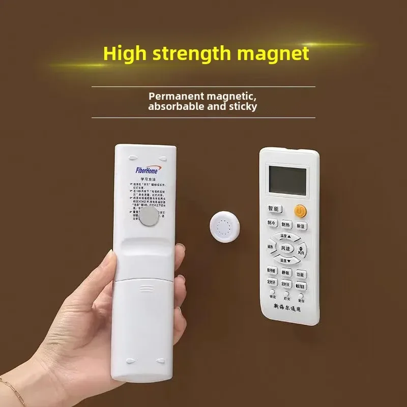 Remote Control Magnetic Tv Cabinet Bedroom Punch-free Router Holder Plug-in Row Round Strong Socket Storage image 3