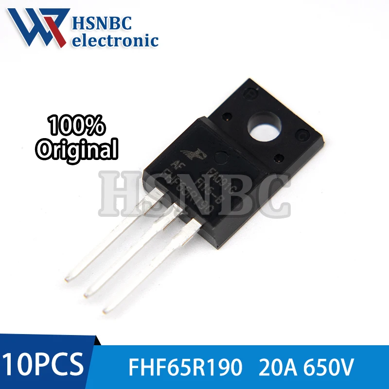 10PCS FHF65R190 65R190 FHF65R190AF TO-220F 650V 20A Super Junction MOSFET Power Transistor 100% New Original