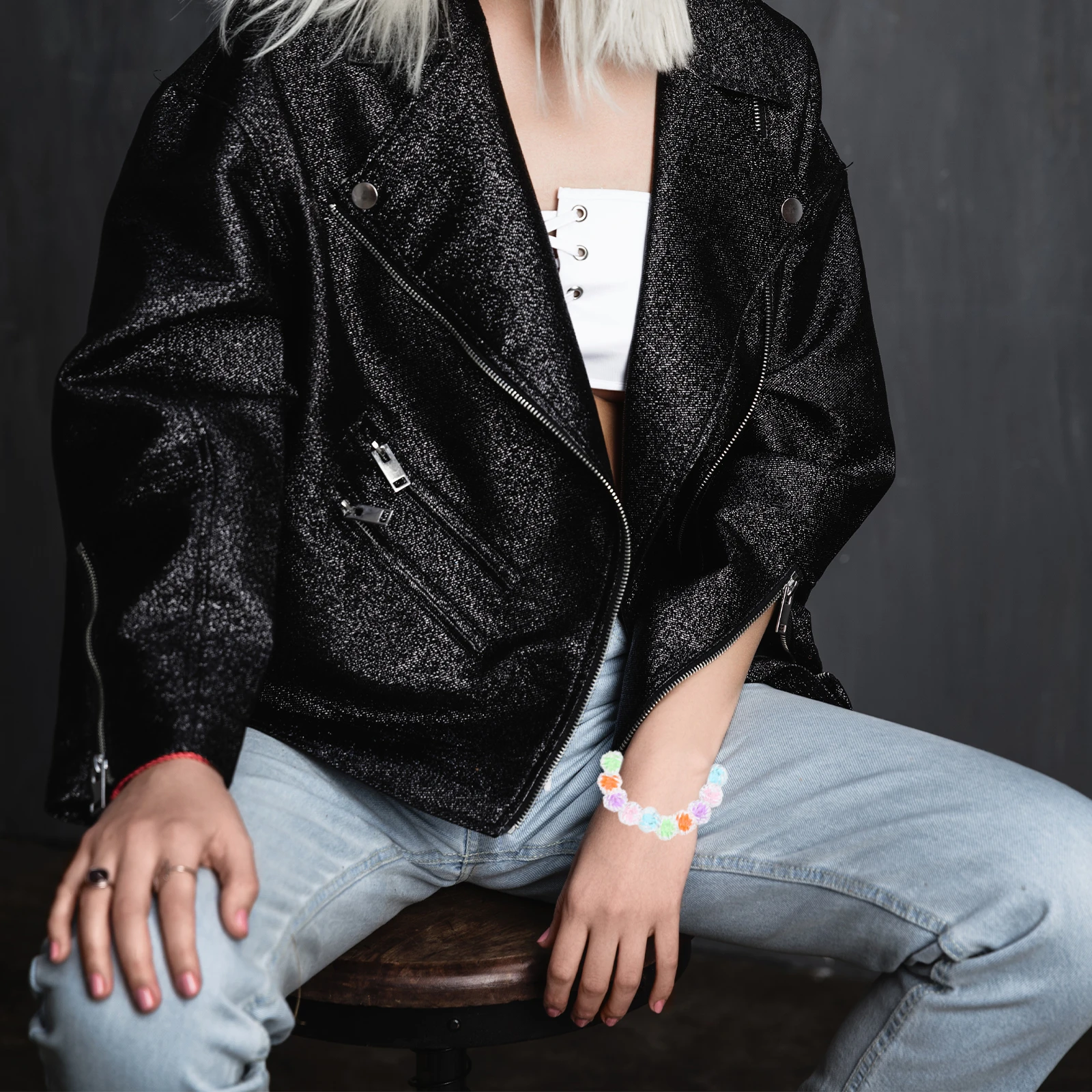 

Acrylic Loose Beads Multicolor Large Hole Spacer Jewelry Making Supplies Bracelet Diy Crafts Accessories Bead Stringing Material