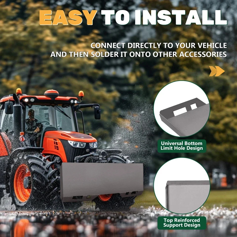 جرارات جديدة مخزنة، والرافعات الشوكية، وألواح توجيه مضادة للانزلاق في الولايات المتحدة، واستبدال سريع للملحقات لتوفير الوقت