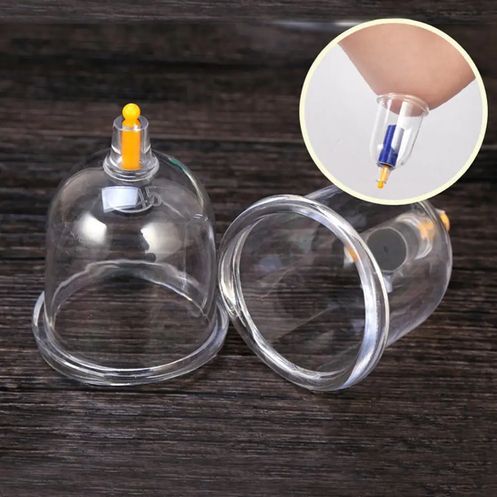 1pcs Vacuum Cupping Massage Jar Cans Chinese Medicine Body Cup Body Detox Anti Cellulite Therapy Cans Healthy Care Slimming Jar