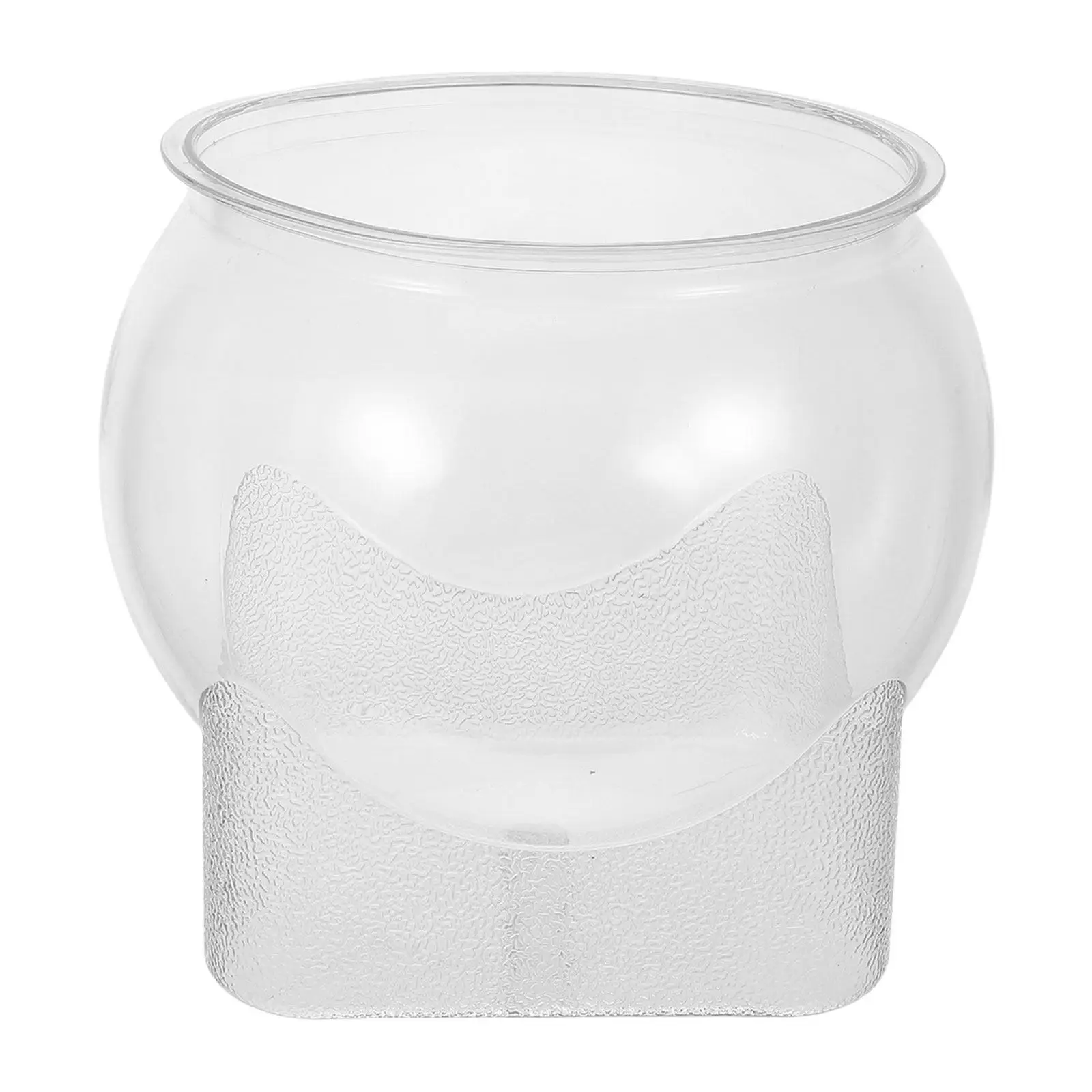 

Прозрачная пластиковая чаша для рыбок, небьющийся настольный аквариум, гидропонный горшок для растений, декоративная чаша для золотых рыбок, аквариум для офиса