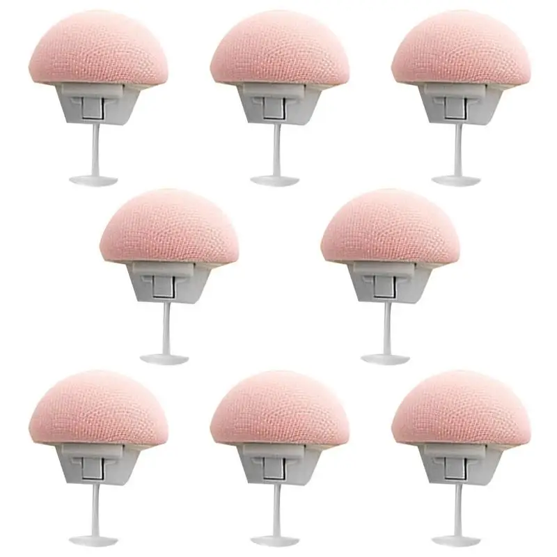 Duvet Clips Set 8Pcs Duvet Holders For Corners Non-Slip Quilt Fixing Clips Mushroom Round Bedroom Duvet Button For Bed Curtains