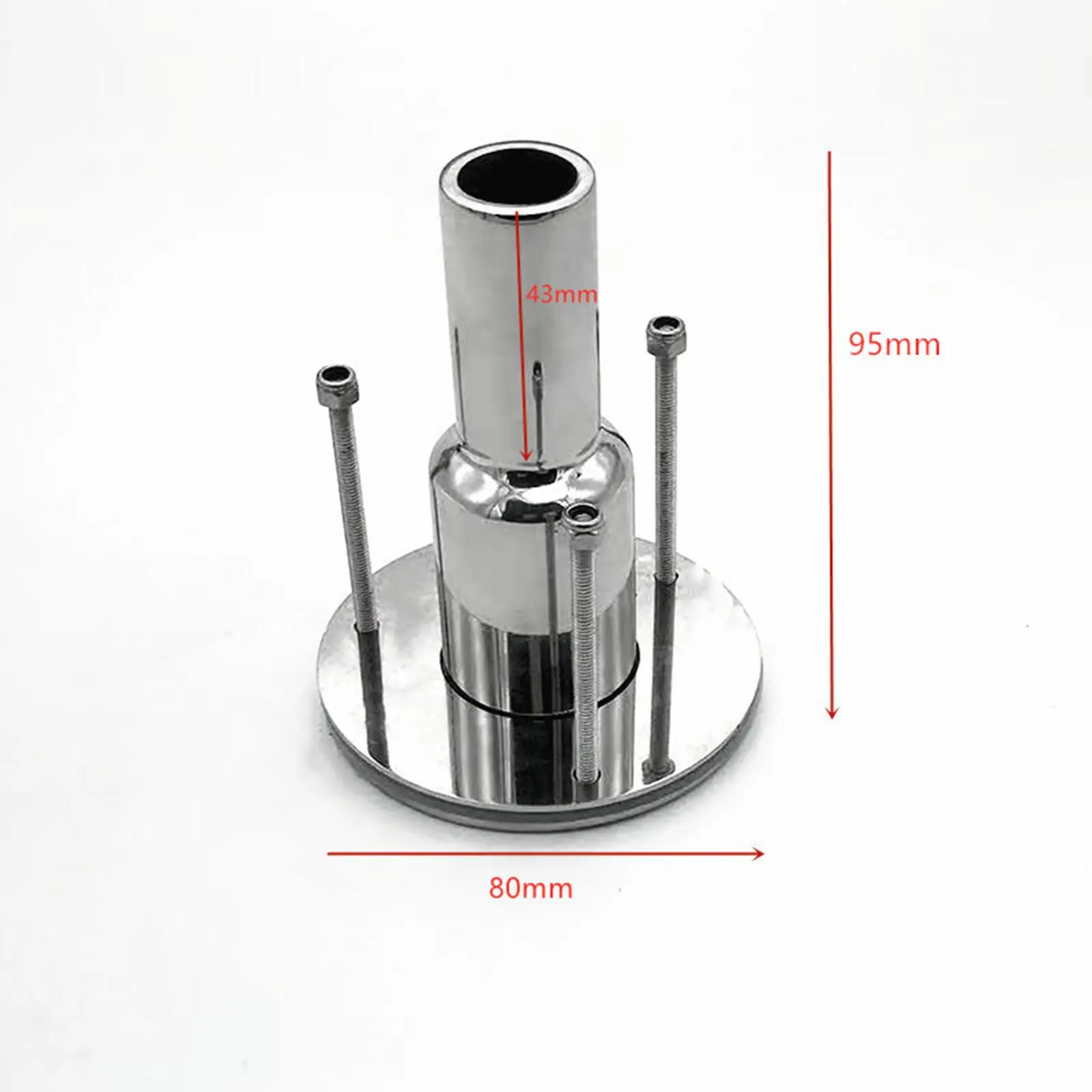 thru Hull Exhaust Skin Tube Pipe Socket for Parking Heaters Hose image 6