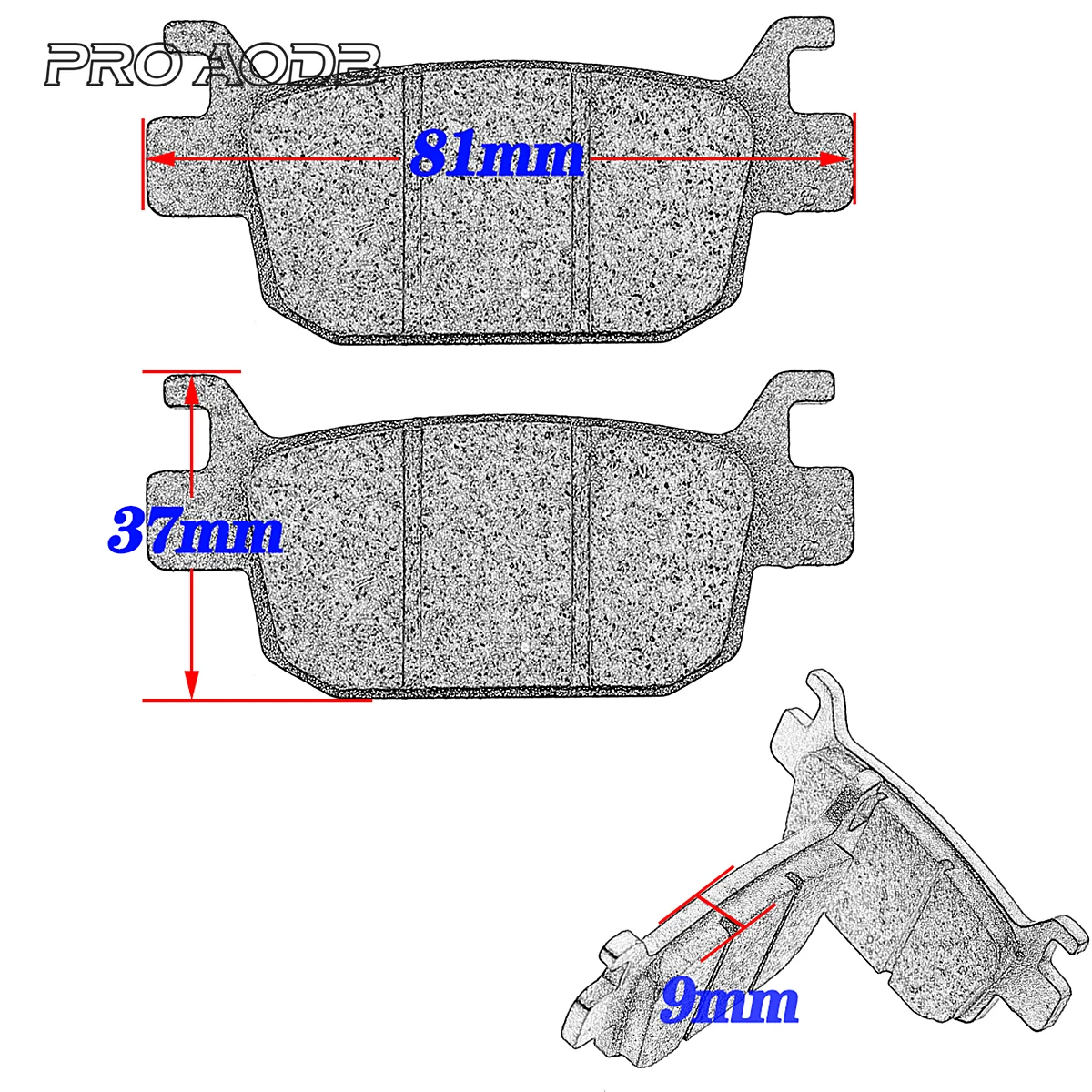 Motorcycle Front and Rear Metal & Brass Alloys Brake Pads For KYMCO AK550 AK 550 2017 2018-2021 Motocross Universal Accessories