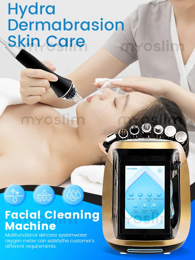

Multi functional beauty device seven in one intelligent black gold bubble facial skin deep cleaning blackhead removal beauty dev