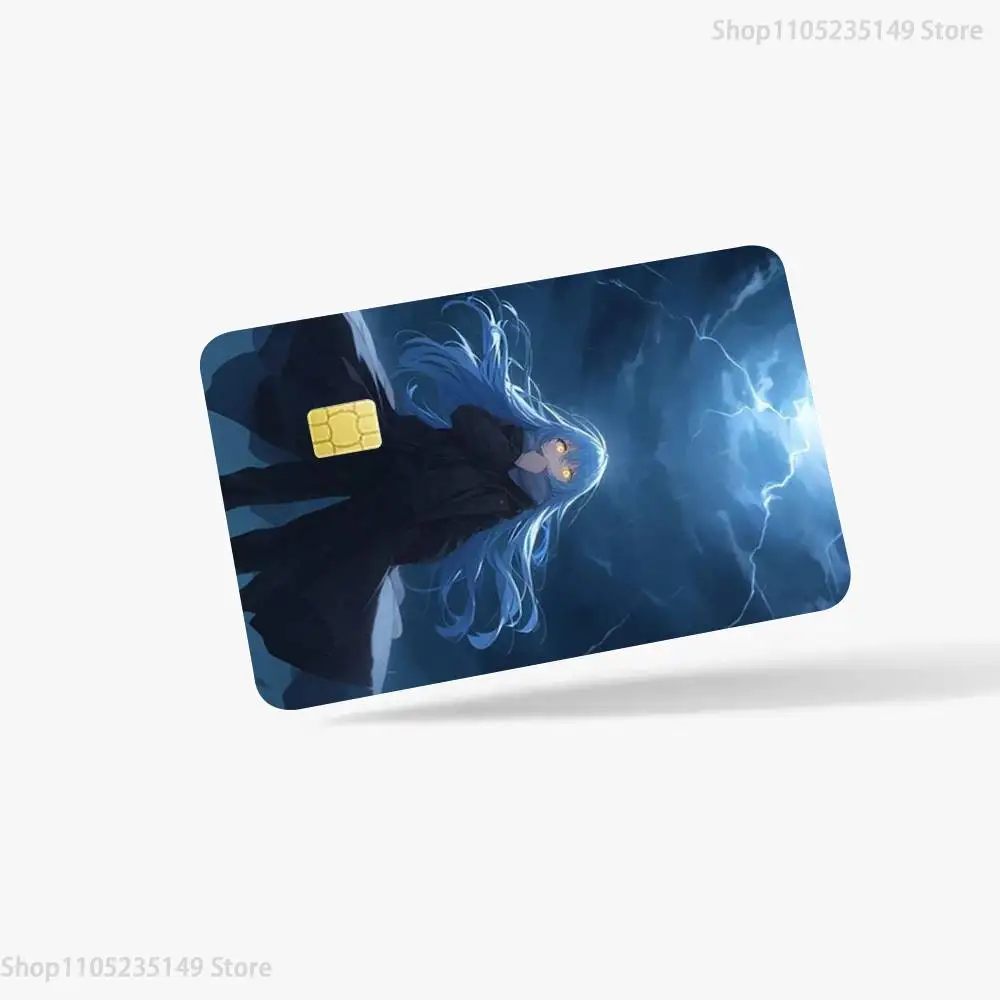 Tensei Slime Rimuru Credit Card Skin Stickers for Bank Card Bus Metro Card Sticker Waterproof Women Gift