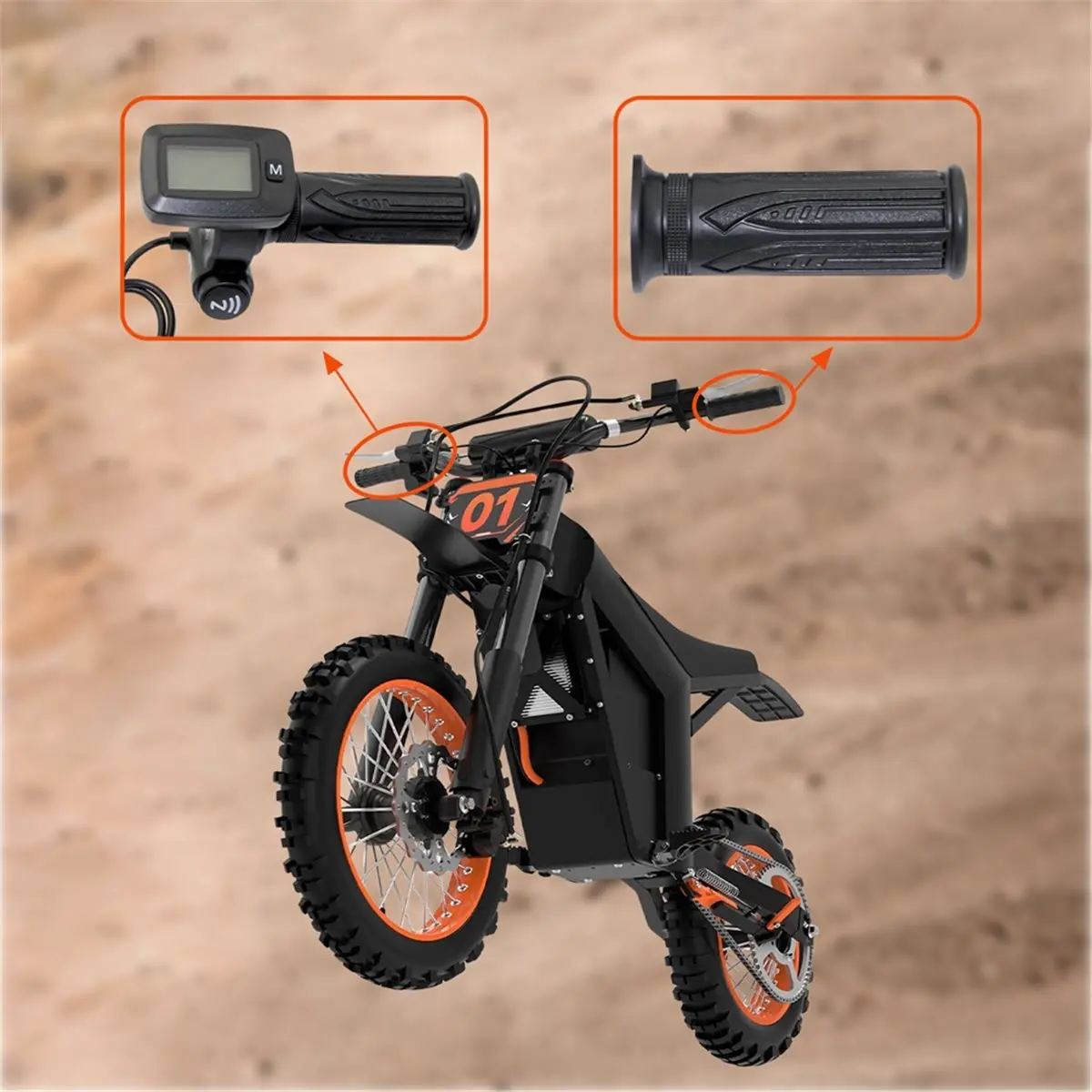 

(HOPE) Ручка газа для электровелосипеда 48В с ЖК-дисплеем, кнопкой переключения передач и NFC-переключателем для электроминибайка Tuttio Soleil01