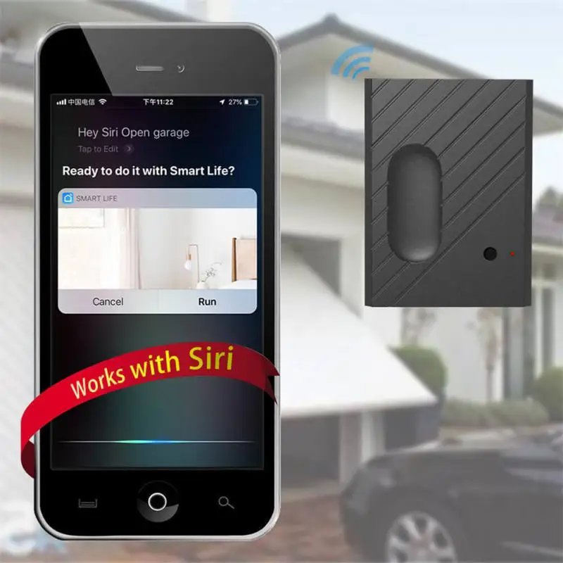 Imagem -03 - Tenky-garagem Inteligente Controlador Abridor de Porta Interruptor Wifi Trabalhar com Siri Alexa Google Home Controle App Ewelink Nenhum Hub Necessário