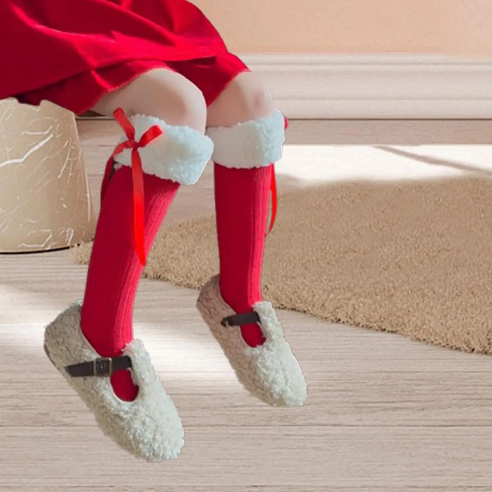 女の子用ニーソックス 伸縮性のある衣装アクセサリー 暖かいパーティー用品 ノベルティ 簡単