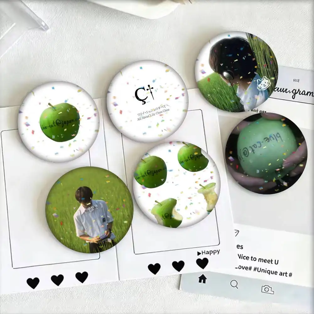All About Lily Chou Chou  25mm 32mm 44mm 58mm 75mm Brooches Badges Pins for Accessories Gift