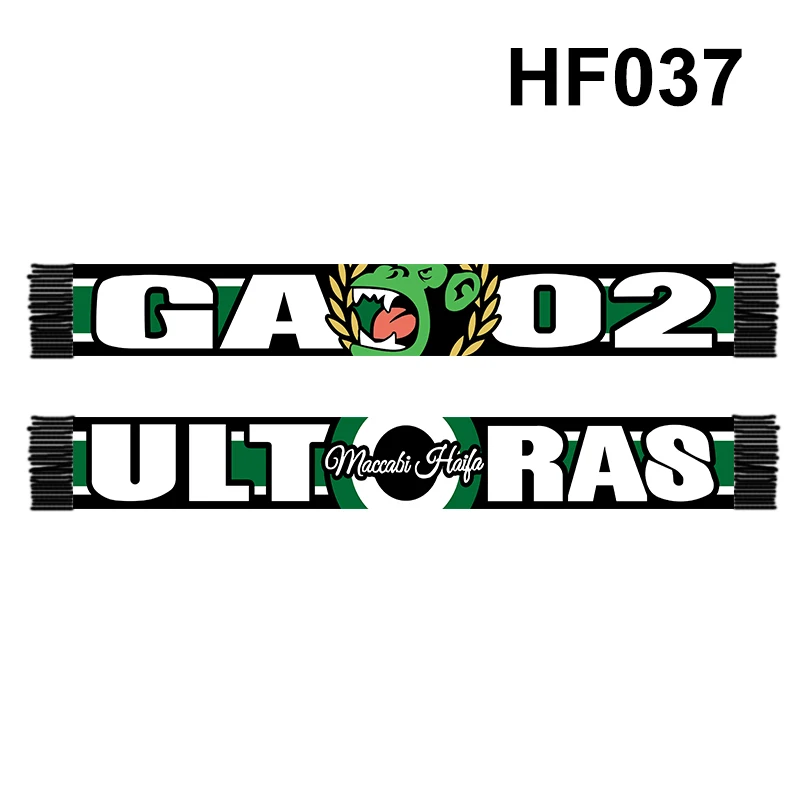 MHFC 145*18 cm Size Retro Ultras GA 02 Scarf for Fans Double-faced Knitted