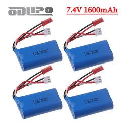 7.4V Battery For Wltoys WL917 RC Boat 2S 14500 7.4V 1600mAh For Syma F1 FX059 RC aircraft FT007 RC Boat Toys Parts vs 1200mah