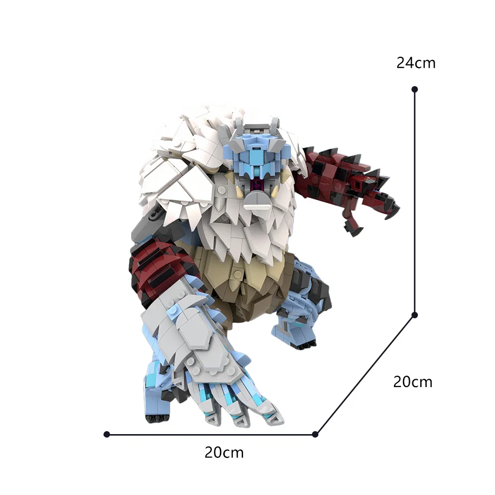 

Game Character Goss Harag Display Model Large Monster Fanged Beast 1143 Pieces Building Toys for Kids and Adults