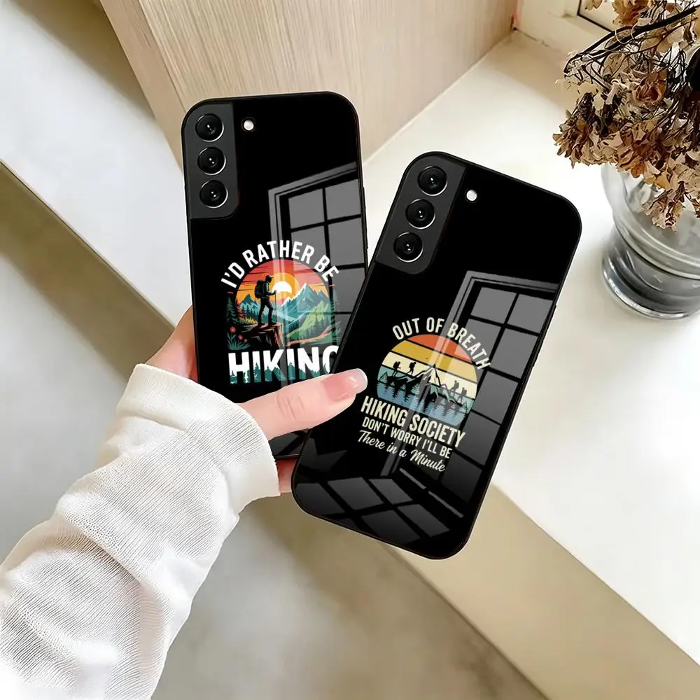 Hiking Lover Phone Case For Samsung S26 S25 Edge S24 S23 S22 Ultra Plus Fe A57 A37 A17 A27 5G Glass Cover