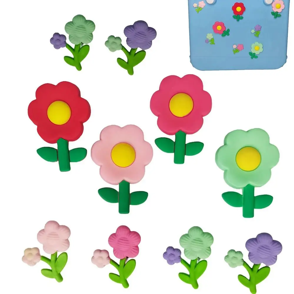 8 STKS Bloemen Bedels voor Bogg Tas Accessoires DIY Strandtas Accessoires Bedels