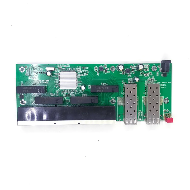 8-Poort 10/100/1000Mbps Poe Ethernet Switch Module Beheerde Switch Module Met 1 1000M and2.5G Sfp Slots Gigabit Switch