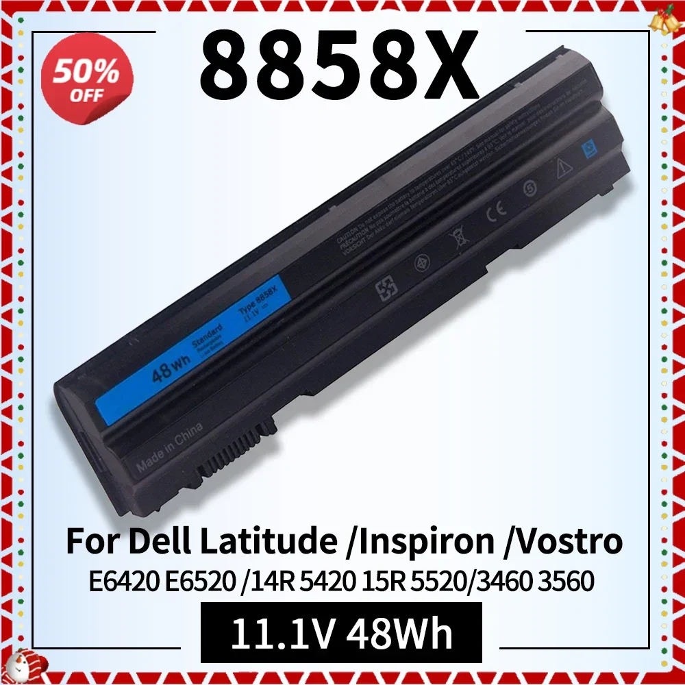 8858X Laptop Battery for Dell Inspiron 14R 5420 15R 5520 7520 17R 4720 7420 Latitude E5520 E6420 Vostro 3560 T54FJ 11.1V 48Wh