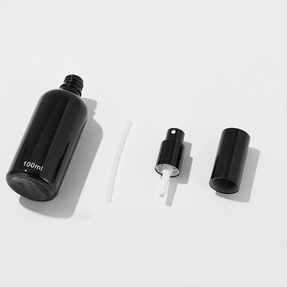 5-100ml black Spray Oil bottle Amethyst Spray bottle 30ml matte black perfume spray bottle