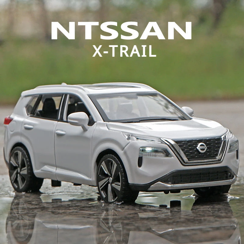 1:32 Nissan X-TRAIL SUV Alloy Car Model Diecast Metal Off-road Vehicles Car Model Sound and Light Simulation Childrens Toy Gifts