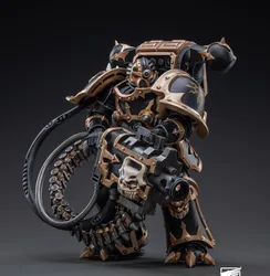 【Accessories】JOYTOY Warhammer 40K Action Figures 1/18 Chaos Space Marines Black Legion Havocs Marine 04 Model Toy