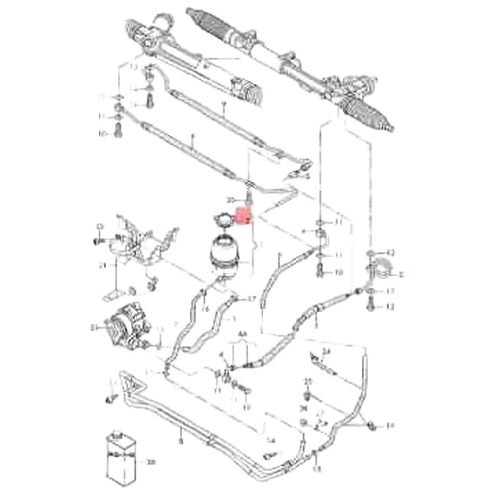 

Крышка масляного бачка бачка гидроусилителя руля для A6 для S6 2005-2011 OEM деталь 4F0422376 прочная замена из АБС-пластика