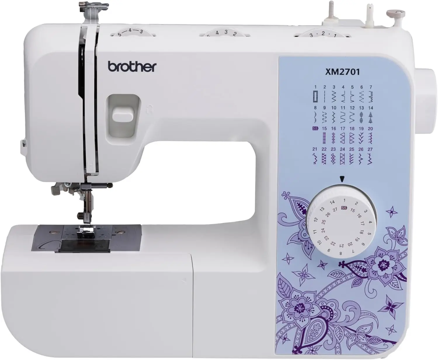 Sewing Machine Lightweight Machine with 27 Stitches 6 Included Sewing Feet Automatic needle threader and drop-in top bobbin